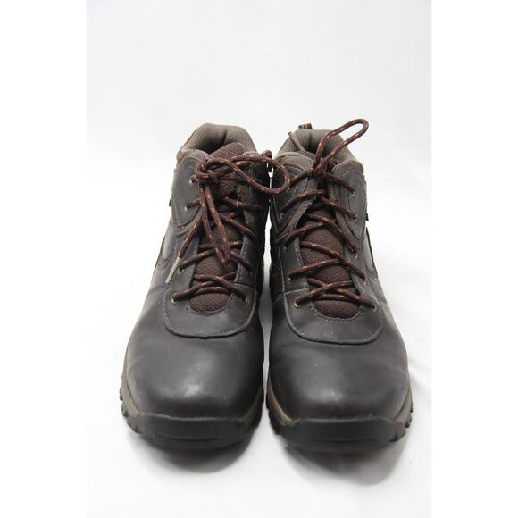 Timberland Mt Maddsen Boots Boys Youth 5.5 Waterproof Brown Leather Hiking A14IB - Picture 2 of 6